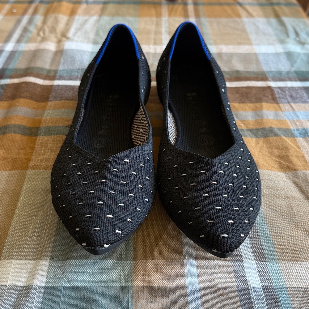 Rothy's Black and White Pointed Flats - Picture 4 of 5